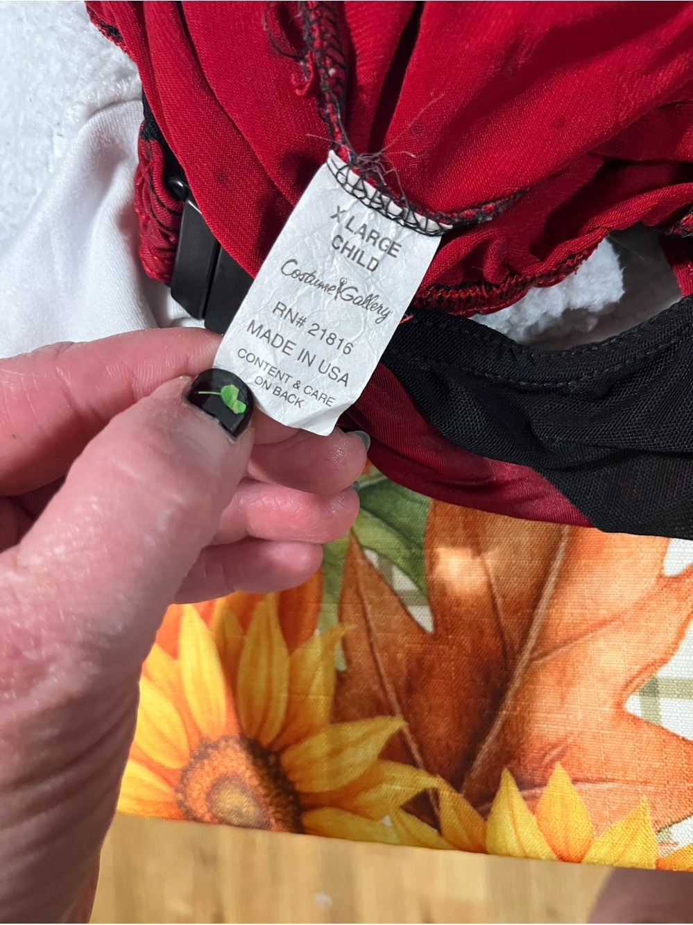 Red Women's Top - Large Child